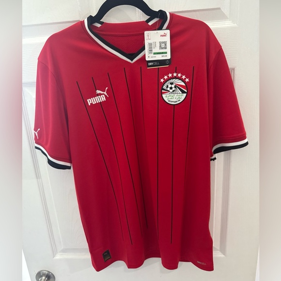 Puma Other - Puma Egypt Home Men's 22-23 Jersey Red-Black size large